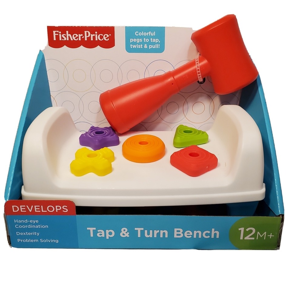 FISHER PRICE Tap and Turn Bench New in Original Packaging. 12M+ Learning Toy